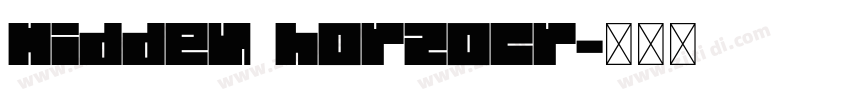 Hidden horzocr字体转换